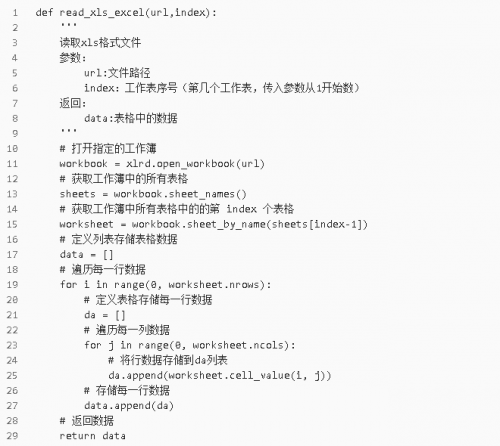 Python操作Excel數據的封裝函數3